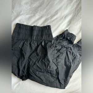 Free people movement parachute wind breaker high waisted athletic jogger pants